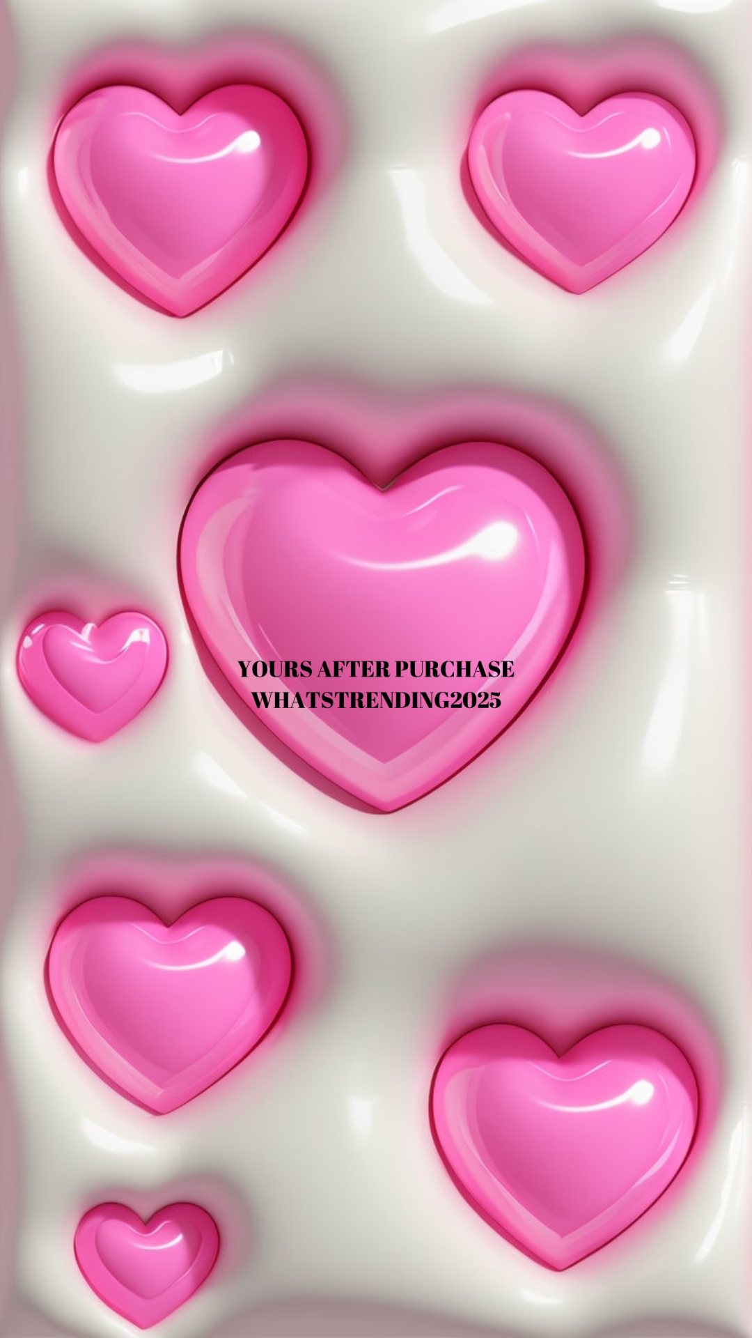 Cubed Hearts phone case png