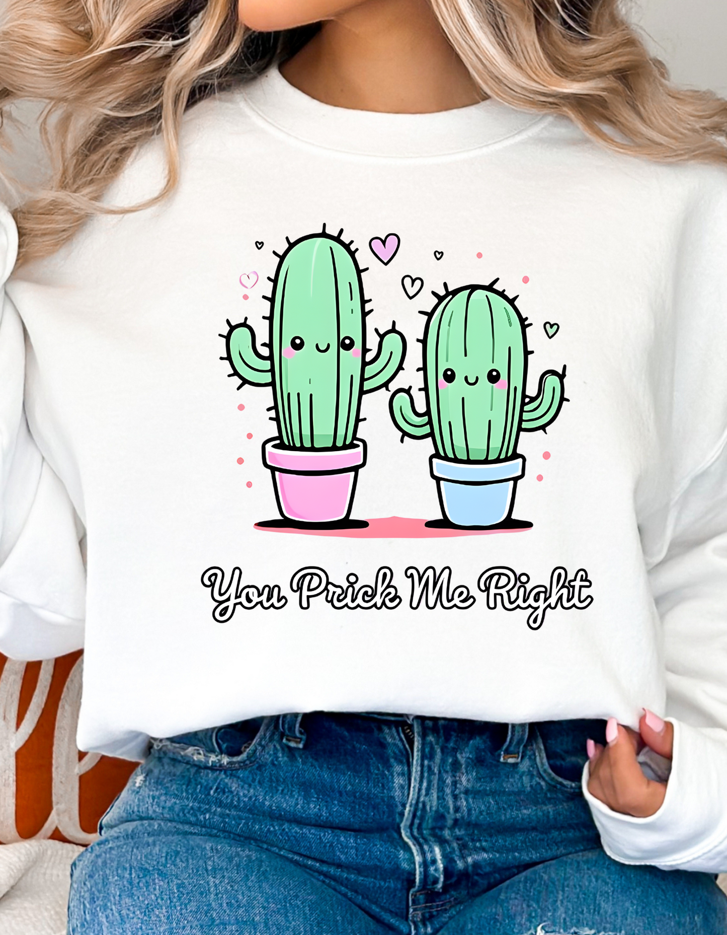 Cute Cactus PNG "You prick me right"